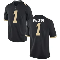 Men's Nike Smiley Bradford Purdue Boilermakers Replica Black Football Jersey