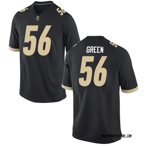 Men's Nike Tyrell Green Purdue Boilermakers Replica Green Black Football Jersey