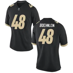 Women's Nike Bennett Boehnlein Purdue Boilermakers Replica Black Football Jersey