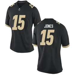 Women's Charlie Jones Purdue Boilermakers Replica Black Football Jersey