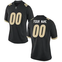 Women's Nike Custom Purdue Boilermakers Replica Black Football Jersey