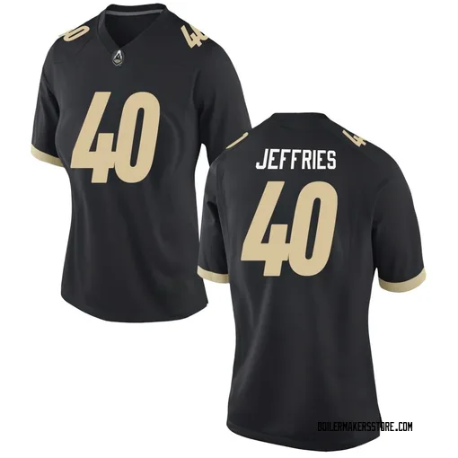 Women's Nike Ian Jeffries Purdue Boilermakers Replica Black Football Jersey