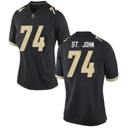Women's Nike Jalen St. John Purdue Boilermakers Replica Black Football Jersey