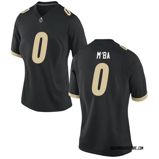 Women's Nike Jeffrey M'Ba Purdue Boilermakers Replica Black Football Jersey