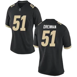 Women's Nike Landon Drennan Purdue Boilermakers Replica Black Football Jersey