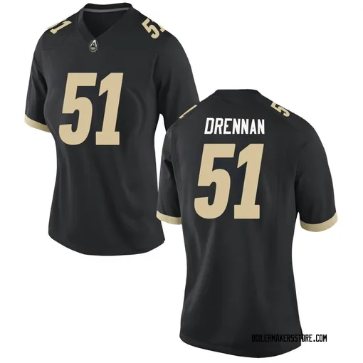 Women's Nike Landon Drennan Purdue Boilermakers Replica Black Football Jersey