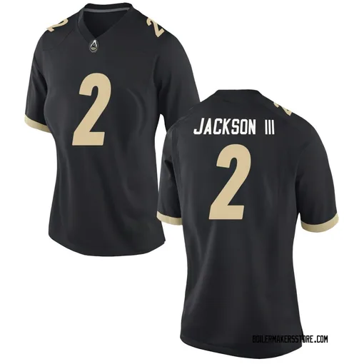 Women's Nike Michael Jackson III Purdue Boilermakers Replica Black Football Jersey
