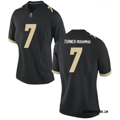 Women's Nike Salim Turner-Muhammad Purdue Boilermakers Replica Black Football Jersey
