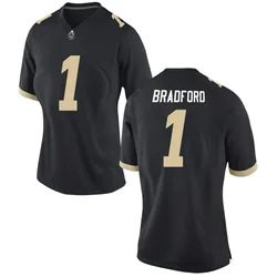 Women's Nike Smiley Bradford Purdue Boilermakers Replica Black Football Jersey