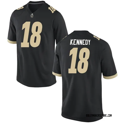 Youth Nike Demeco Kennedy Purdue Boilermakers Replica Black Football Jersey